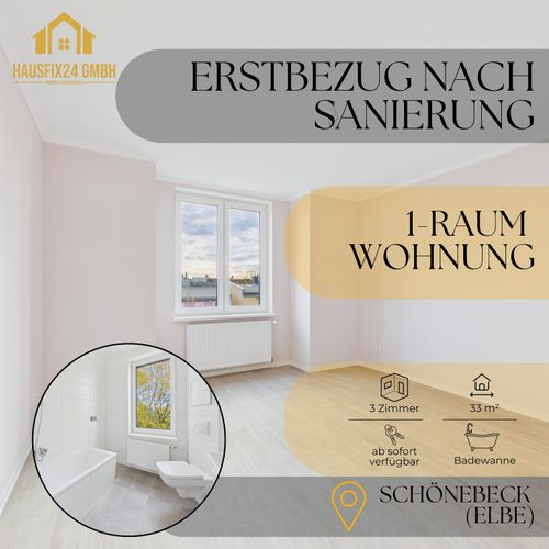 Erdgeschoßwohnung Schönebeck (Elbe) - 1 Zimmer, 41 m&sup2;, 369&euro; | Angebot:26212583