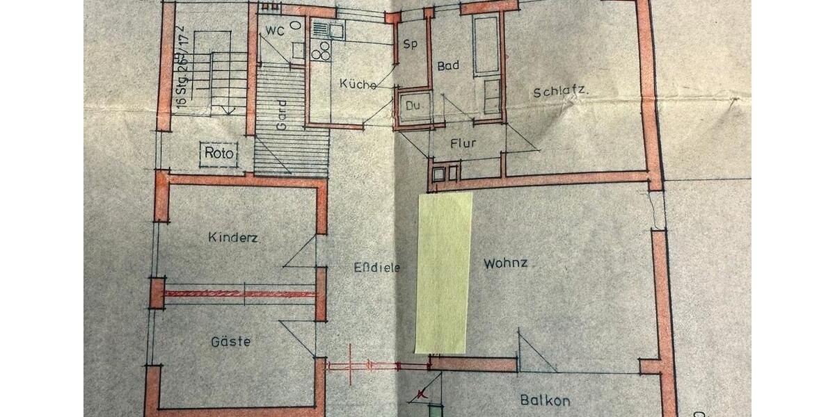 5 Zimmerwohnung Altbau 1. Obergeschoss 5 zimmer