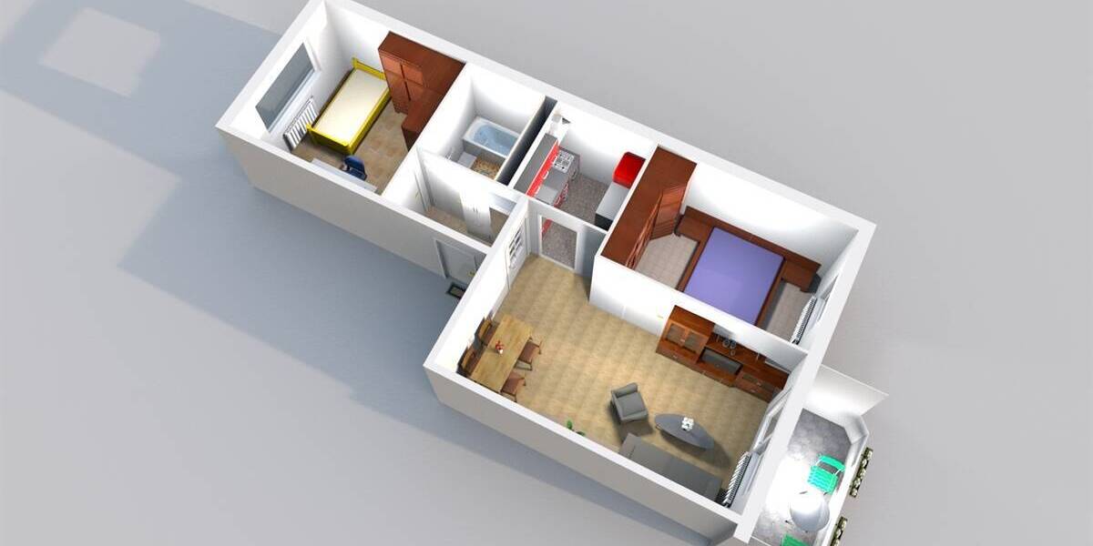 Etagenwohnung Hainichen - 3 Zimmer, 54 m&sup2;, 278&euro; | Angebot:26403032