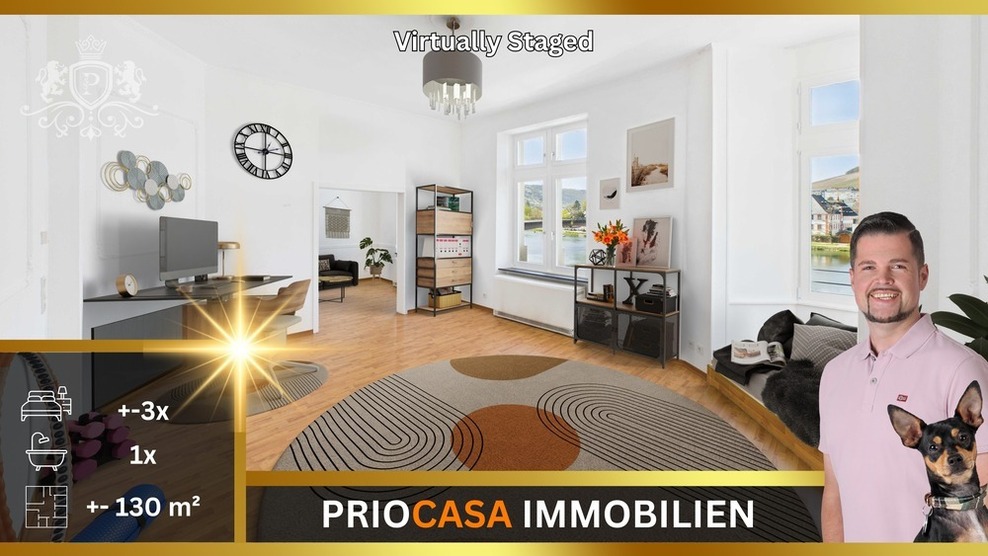 Wohnen mit Moselpanorama – 5 elegante Zimmer mitten im malerischen Bernkastel-Kues