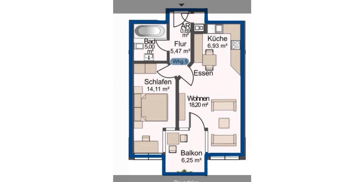 Etagenwohnung Bad Pyrmont - 2 Zimmer, 52 m&sup2;, 650&euro; | Angebot:24933790