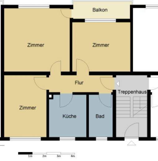 Etagenwohnung Seesen - 3 Zimmer, 68 m&sup2;, 410&euro; | Angebot:25688756