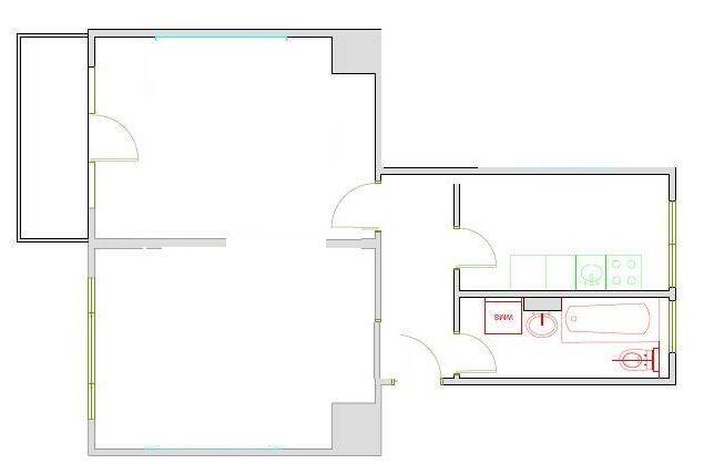 Etagenwohnung Brandenburg an der Havel Nord - 2 Zimmer, 49 m&sup2;, 436&euro; | Angebot:26826593