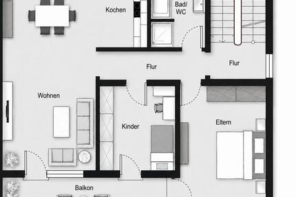 Wohnung Friedrichsthal - 4 Zimmer, 80 m&sup2;, 850&euro; | Angebot:26624285