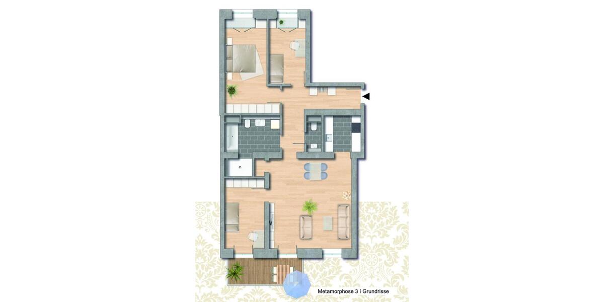 Etagenwohnung Rastatt - 4 Zimmer, 111 m&sup2;, 1.250&euro; | Angebot:26148939