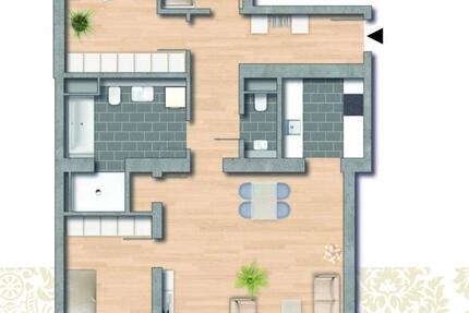 Wohnung Rastatt - 4 Zimmer, 111 m&sup2;, 1.250&euro; | Angebot:26148939