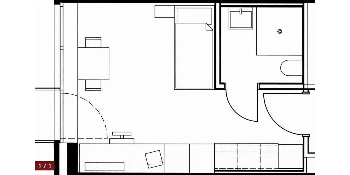 Wohnen auf Zeit Bocholt - 1 Zimmer, 25 m&sup2;, 695&euro; | Angebot:25081727