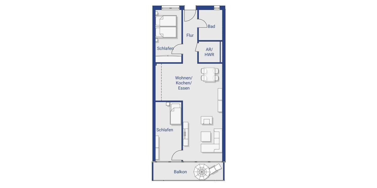 CHARMANTE WOHNATMOSPHÄRE Modern ausgestattete 3-Raum-Wohnung mit Südbalkon & Tageslichtbad 3 zimmer