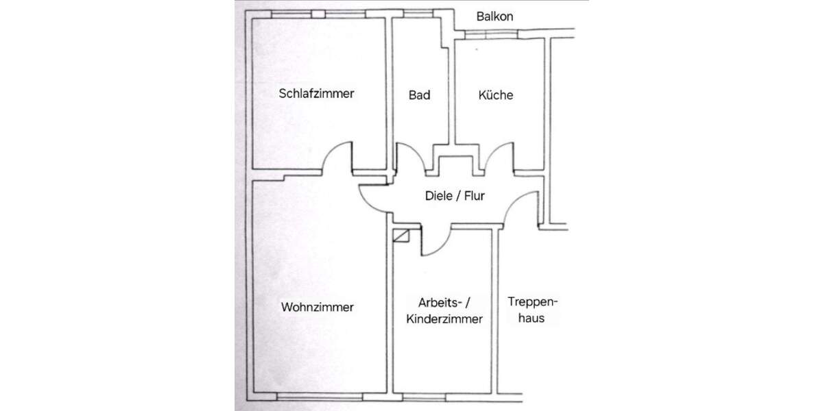 Etagenwohnung Gladbeck Mitte - 3 Zimmer, 60 m&sup2;, 1.000&euro; | Angebot:24498843