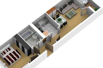 Wohnung zum Mieten in Freiberg 309 € 40.23 m² 2 zimmer
