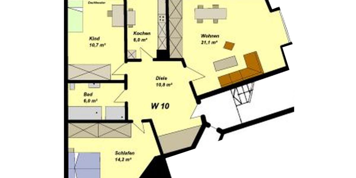 Etagenwohnung Rastatt - 3 Zimmer, 69 m&sup2;, 583&euro; | Angebot:27034618