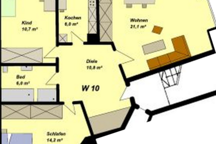Wohnung Rastatt - 3 Zimmer, 69 m&sup2;, 583&euro; | Angebot:27034618