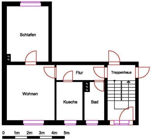 Etagenwohnung Nordhausen - 2 Zimmer, 49 m&sup2;, 320&euro; | Angebot:26563049