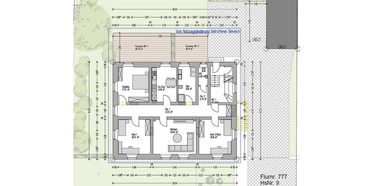 Erdgeschoßwohnung Straubing - 4 Zimmer, 137 m&sup2;, 1.050&euro; | Angebot:26007881