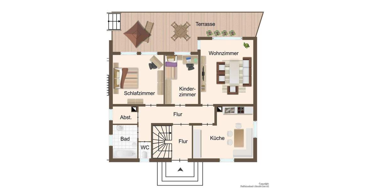 Etagenwohnung Beilngries - 3 Zimmer, 86 m&sup2;, 770&euro; | Angebot:25865205