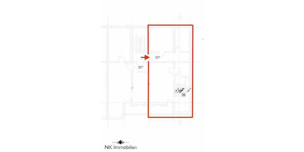 Etagenwohnung Dresden Johannstadt-Nord - 3 Zimmer, 63 m&sup2;, 650&euro; | Angebot:26768120