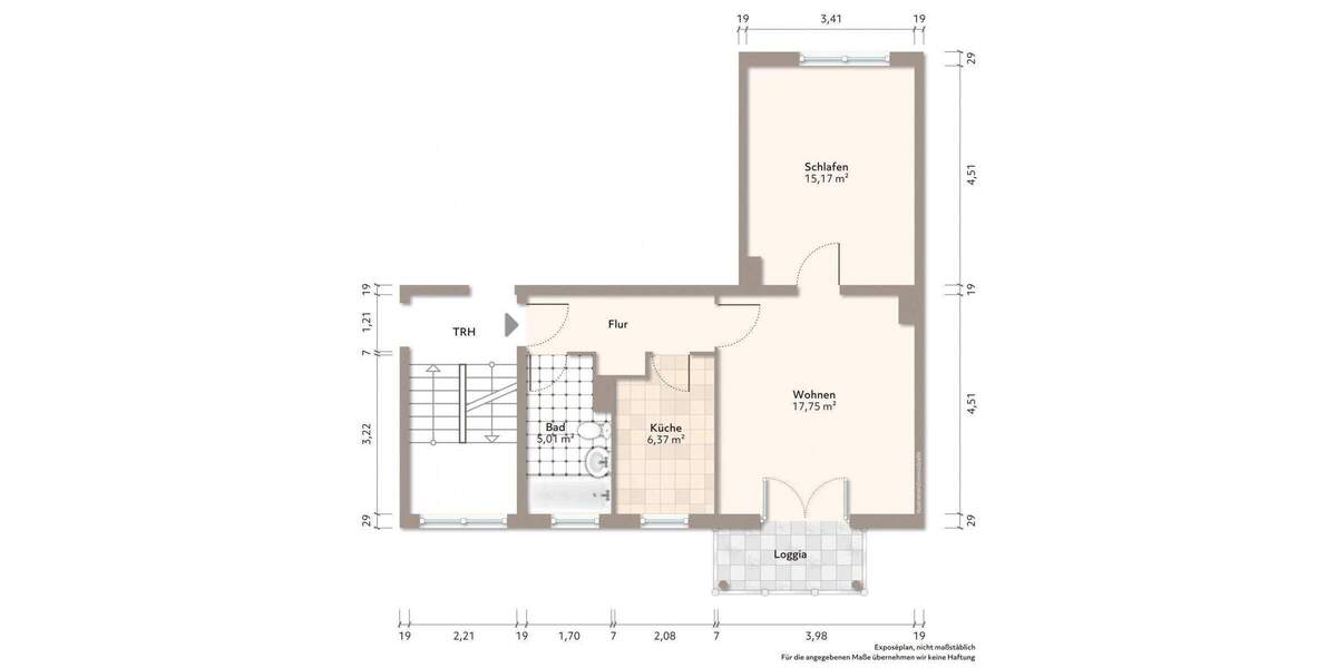 Etagenwohnung Bautzen - 2 Zimmer, 49 m&sup2;, 300&euro; | Angebot:25899704