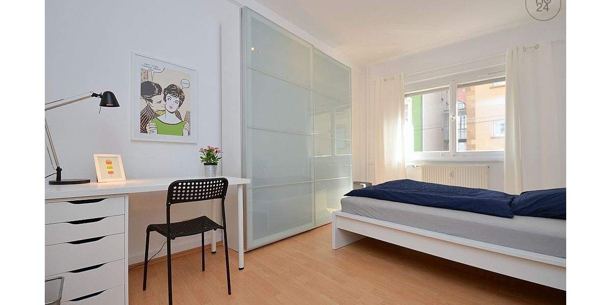 Helle, moderne Wohnung mit Balkon und zwei Schlafzimmern in Stuttgart West 3 zimmer