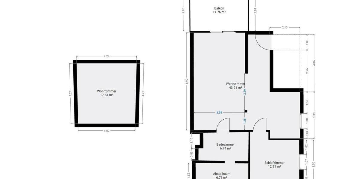 Dachgeschoßwohnung Lemgo - 2 Zimmer, 85 m&sup2;, 1.200&euro; | Angebot:26579037