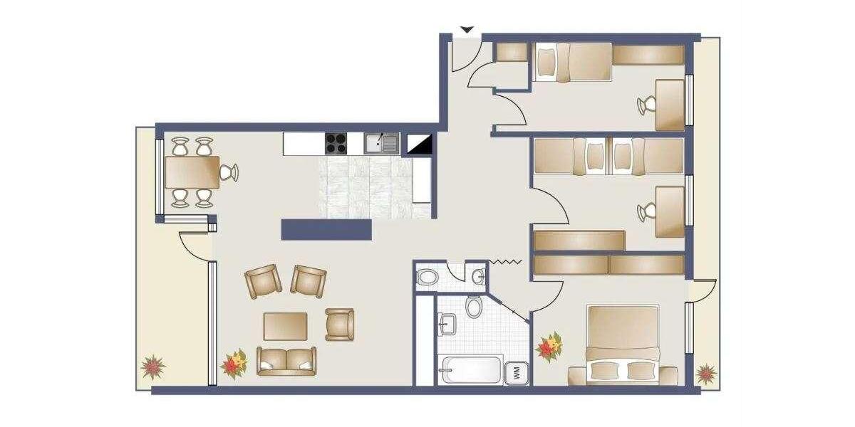 Stuttgart-Asemwald: Sanierte 4,5-Zimmer-Wohnung im 13. OG 4 zimmer