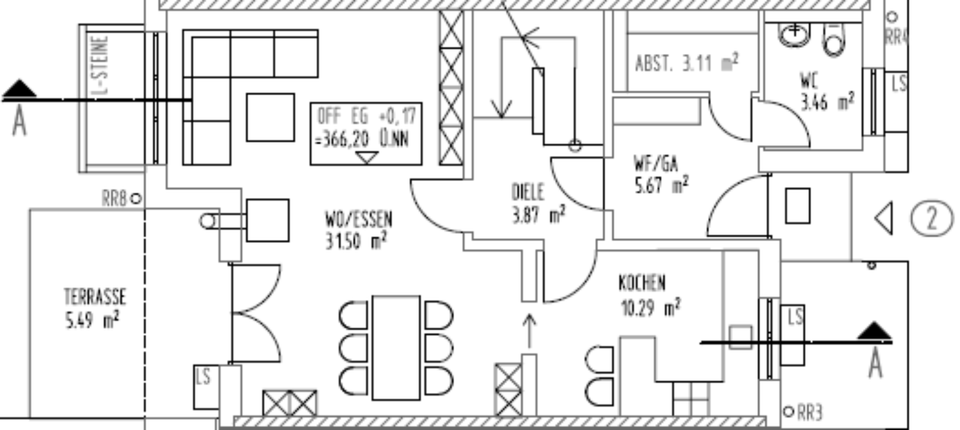 Reihenhaus Bad Abbach - 5 Zimmer, 129 m&sup2;, 1.550&euro; | Angebot:24840760