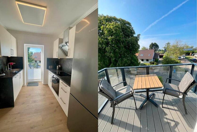 3 Zi. FeWo mit Seeblick u. der Skyline von Stralsund - Wohnen auf Zeit