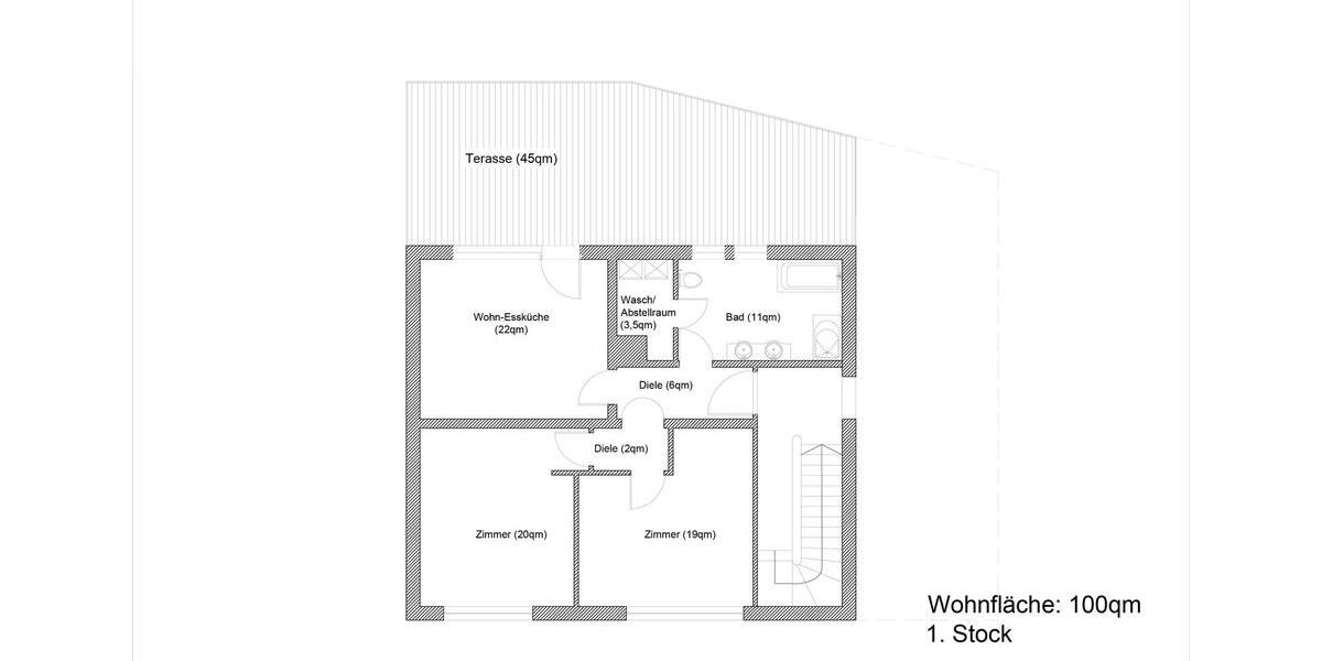 Etagenwohnung Burgkunstadt - 3 Zimmer, 100 m&sup2;, 890&euro; | Angebot:26020831