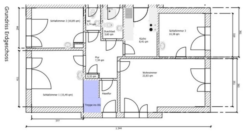 Hochparterre Nebel - 4 Zimmer, 84 m&sup2;, 1.250&euro; | Angebot:24417690