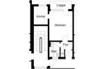 Etagenwohnung Hannover Herrenhausen-Stöcken - 1 Zimmer, 33 m&sup2;, 363&euro; | Angebot:26694717