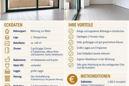 Wohnung Nörvenich - 3 Zimmer, 140 m&sup2;, 1.400&euro; | Angebot:27611990