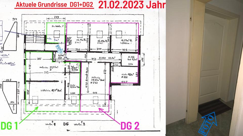 Dachgeschoßwohnung Durmersheim - 2.5 Zimmer, 46 m&sup2;, 650&euro; | Angebot:27583343