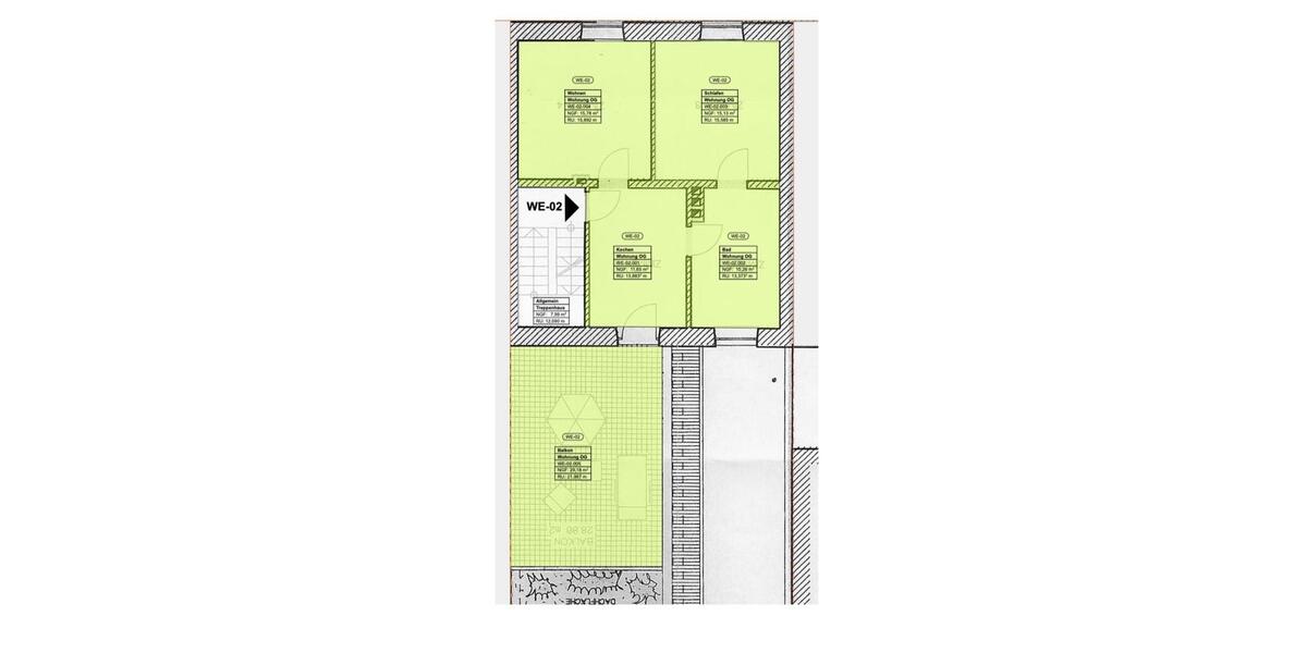 Terrassenwohnung Konz - 2 Zimmer, 68 m&sup2;, 850&euro; | Angebot:26536489