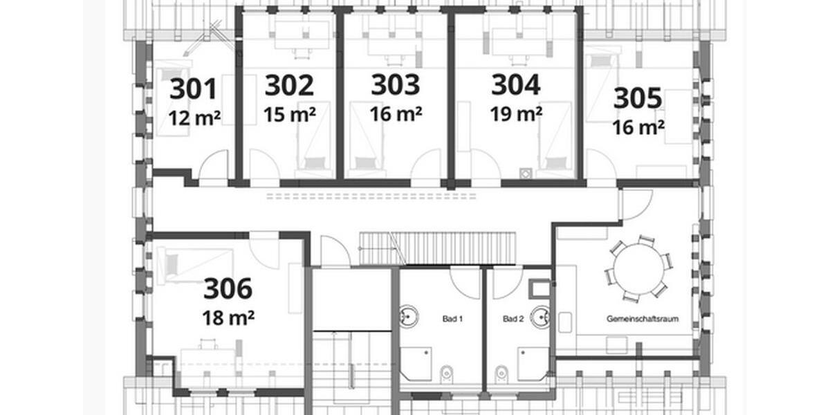 Wohnen auf Zeit Furtwangen im Schwarzwald - 1 Zimmer, 19 m&sup2;, 312&euro; | Angebot:24440407