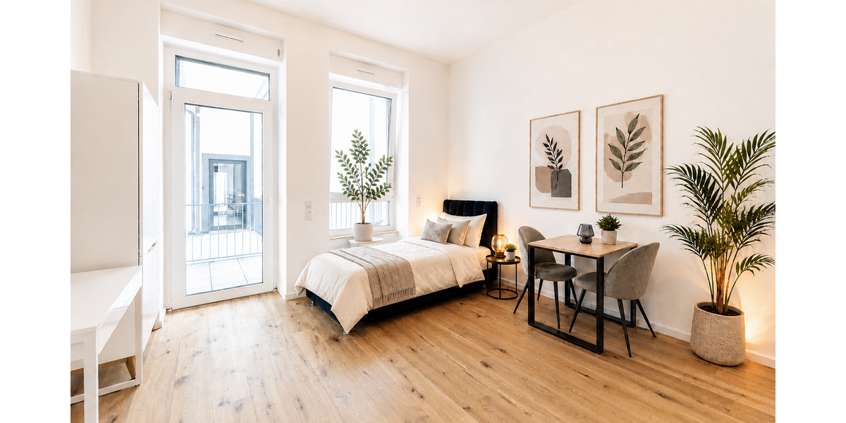 Etagenwohnung Offenbach am Main Bieberer Berg - 1 Zimmer, 26 m&sup2;, 650&euro; | Angebot:26482330