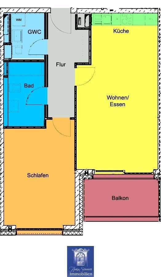 Charmante Neubauwohnung mit hofseitigem Balkon, Fußbodenheizung, EBK, Gäste-WC! 2 zimmer