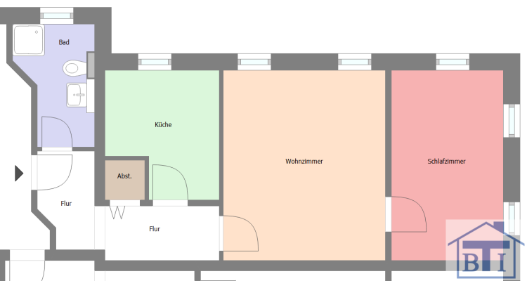 Etagenwohnung Großschönau - 2 Zimmer, 54 m&sup2;, 300&euro; | Angebot:26205340