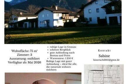 Wohnung Staudach-Egerndach Egerndach - 3 Zimmer, 75 m&sup2;, 1.000&euro; | Angebot:25844483