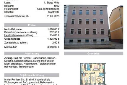 Wohnung Eberswalde - 4 Zimmer, 92 m&sup2;, 1.405&euro; | Angebot:26003434