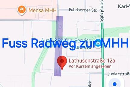 Wohnung möbliert Zeitwohnen unbefristet MHH Kleefeld TiHo 1 zimmer