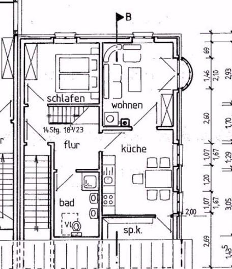 Dachgeschoßwohnung Bredstedt - 4 Zimmer, 80 m&sup2;, 500&euro; | Angebot:25298540