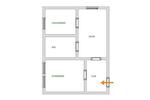 Etagenwohnung Mittweida - 2 Zimmer, 45 m&sup2;, 320&euro; | Angebot:24765932