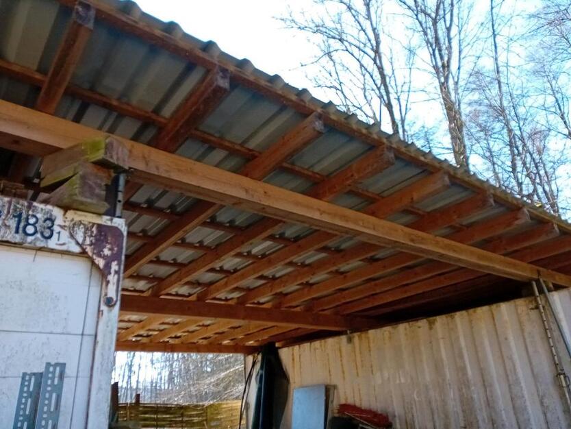Carport Lager Container 700x250x250 cm 2 Stück