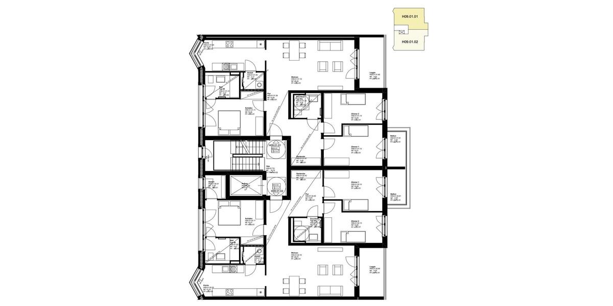 Etagenwohnung Hannover Vahrenwald-List - 3 Zimmer, 94 m&sup2;, 1.598&euro; | Angebot:26144580