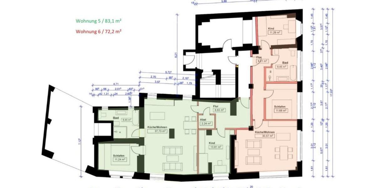 Erdgeschoßwohnung Lößnitz - 3 Zimmer, 83 m&sup2;, 706&euro; | Angebot:26397601