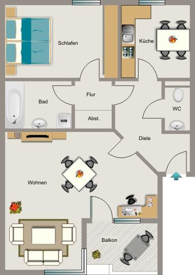Kleine 2-Zimmer-Wohnung in Kamen Methler für Sie!