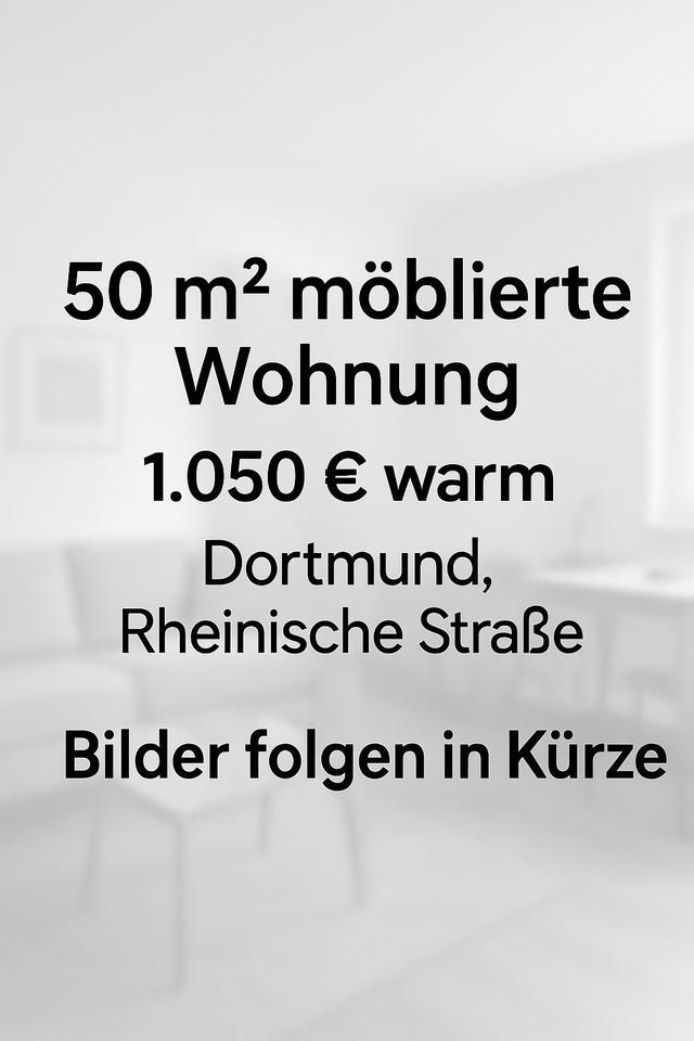 50 m² möblierte Wohnung – 1.050 € warm – Dortmund