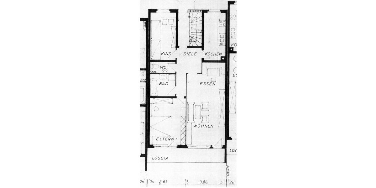 Etagenwohnung Villingen-Schwenningen Villingen - 3 Zimmer, 90 m&sup2;, 740&euro; | Angebot:26026329