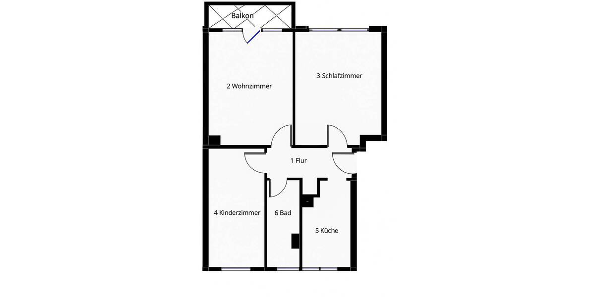 Etagenwohnung Coswig Düben - 3 Zimmer, 60 m&sup2;, 635&euro; | Angebot:26044994
