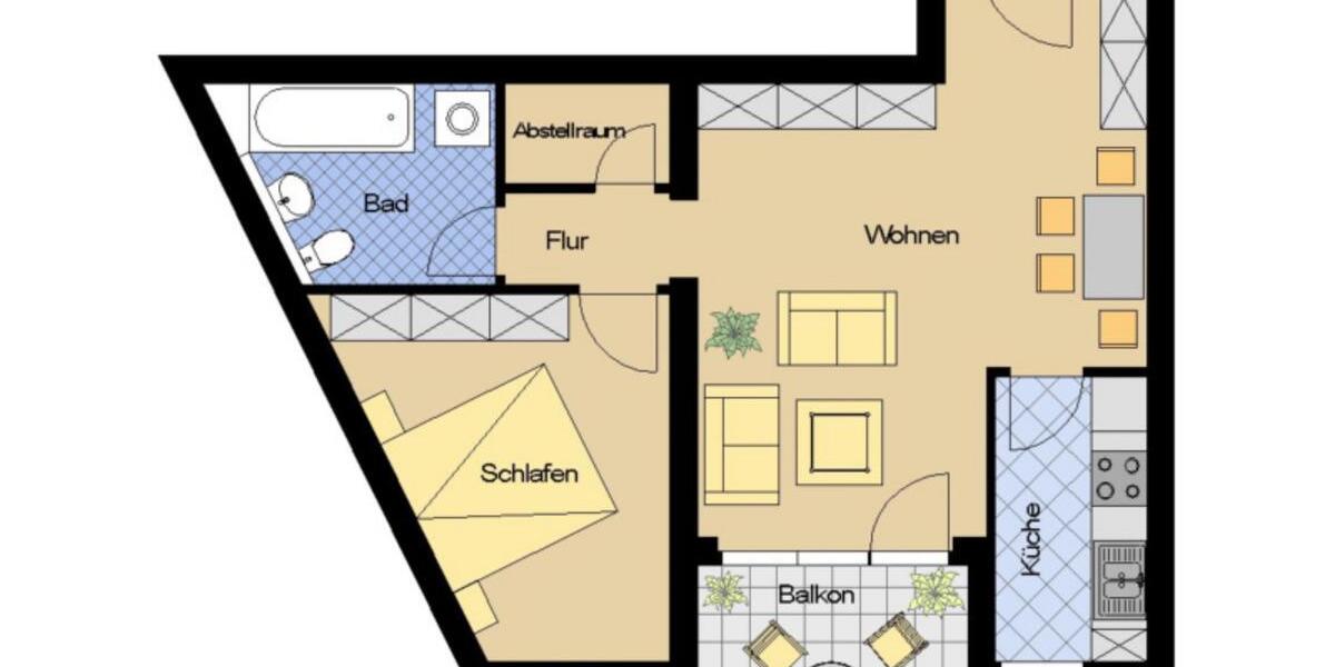 Etagenwohnung Wilsdruff - 2 Zimmer, 61 m&sup2;, 515&euro; | Angebot:25790184