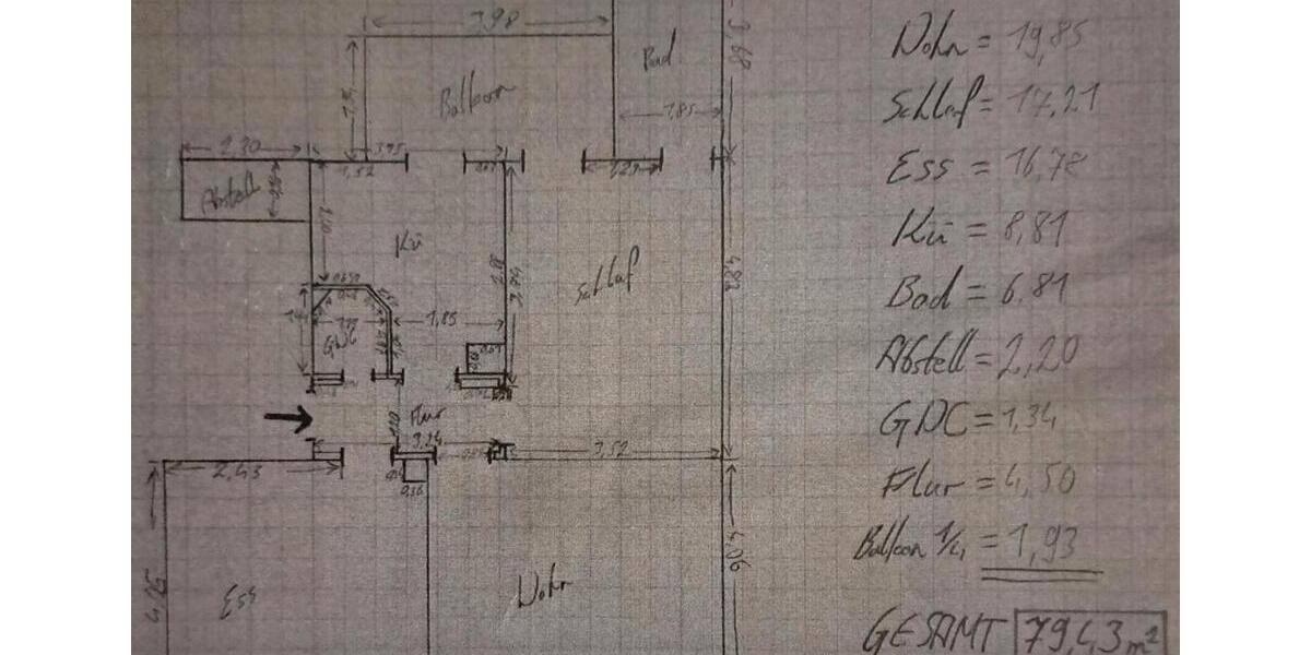 Lebenswert, bezahlbar, 80qm 3 ZKB 3 zimmer